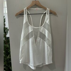 Lululemon og white oversized tank